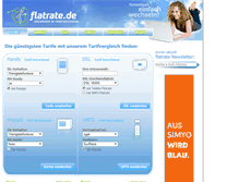 Tablet Screenshot of flatrate.de